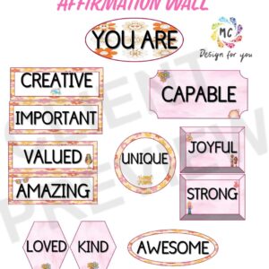 Affirmation Wall - Hippie theme