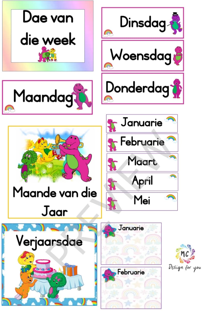 Klaskamerpakket - Barney and Friends